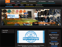Tablet Screenshot of mingo-performance.com